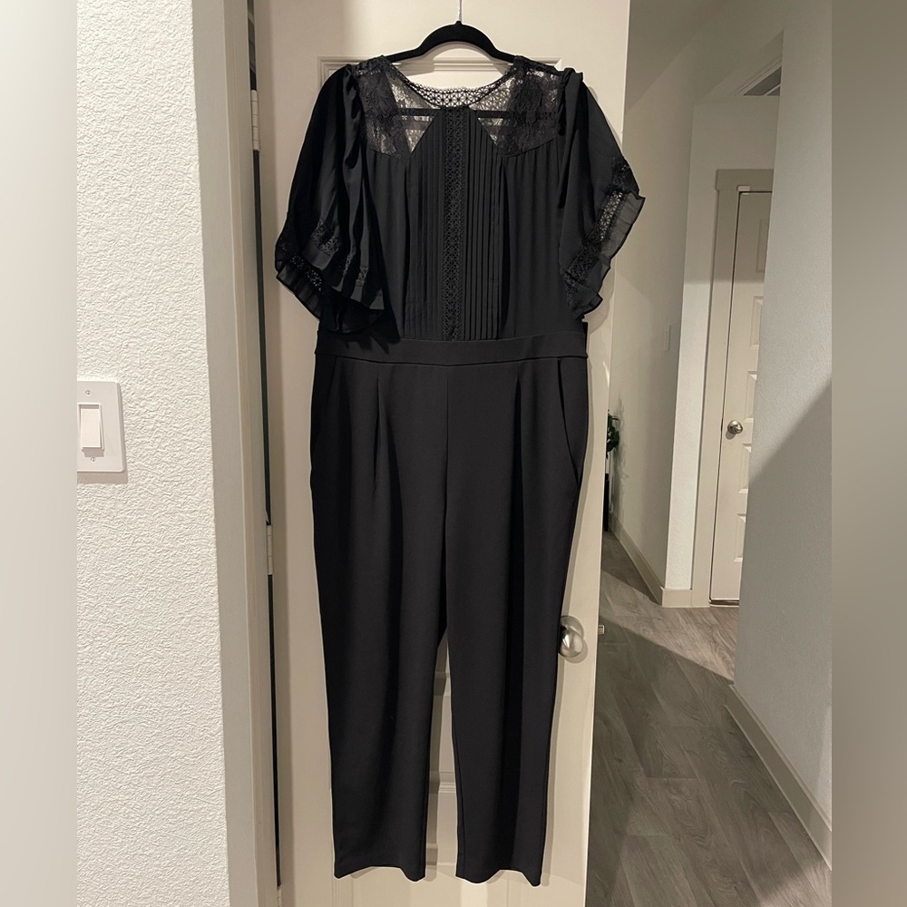 Express Lace Mock Neck Jumpsuit | NWT | SIZE XL